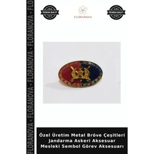 Floranova Özel Üretim Metal Bröve Çeşitleri Jandarma Askeri Aksesuar Mesleki Sembol Görev Aksesuarı
