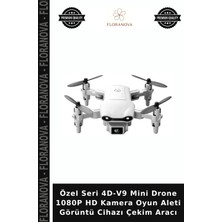 Floranova Özel Seri 4d-V9 Mini Drone 1080P Hd Kamera Oyun Aleti Görüntü Cihazı Çekim Aracı