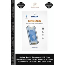 Floranova Delux Serisi Samsung S26 Plus Uyumlu 0.2mm Ekran Koruyucu Cihaz Aksesuarı Telefon Camı Cam Film