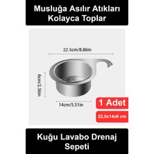 Wonara #drenajsepeti Kuğu Tasarımlı Paslanmaz Çelik Lavabo Drenaj Sepeti Musluğa Asılabilir Mutfak Evye Süzgeci Yemek Artığı Atık Toplayıcı Delikli Tıkanma Önleyici Gider Filtresi Kolay Temizlenir
