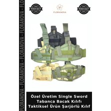 Floranova Özel Üretim Single Sword Tabanca Bacak Kılıfı Taktiksel Ürün Şarjörlü Kılıf