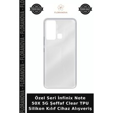 Floranova Özel Seri Infinix Note 50X 5g Şeffaf Clear Tpu Silikon Kılıf Cihaz Alışveriş
