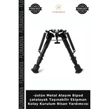 Floranova -Üstün Metal Alaşım Bipod Çatalayak Taşınabilir Ekipman Kolay Kurulum Nisan Yardımcısı