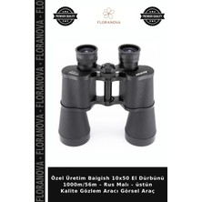 Floranova Özel Üretim Baigish 10X50 El Dürbünü 1000M/56M – Rus Malı – Üstün Kalite Gözlem Aracı Görsel Araç
