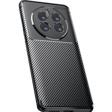 Urfakent Realme 12 Pro Plus Uyumlu Kılıf Auto Focus Karbon Kapak - Siyah