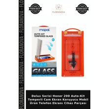 Floranova Delux Serisi Honor 200 Auto-Kit Temperli Cam Ekran Koruyucu Mobil Ürün Telefon Ekranı Cihaz Parçası