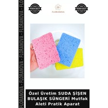 Floranova Özel Üretim Suda Şişen Bulaşık Süngeri Mutfak Aleti Pratik Aparat