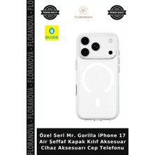 Floranova Özel Seri Mr. Gorilla iPhone 17 Air Şeffaf Kapak Kılıf Aksesuar Cihaz Aksesuarı Cep Telefonu