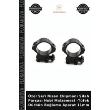 Floranova Özel Seri Nisan Ekipmanı Silah Parçası Hobi Malzemesi -Tüfek Dürbün Bağlama Aparat 11MM
