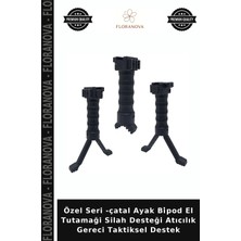 Floranova Özel Seri -Çatal Ayak Bi̇pod El Tutamaği Silah Desteği Atıcılık Gereci Taktiksel Destek