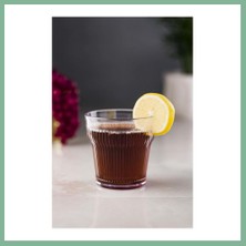 Bşk Virgo Akrilik Şeffaf Tekli Kısa Bardak & Su Meşrubat Kahve Yanı Bardağı 300 ml ( Cam Değildir ) BSK2026