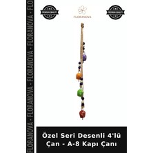 Floranova Özel Seri Desenli 4'lü Çan - A-8 Kapı Çanı