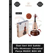 Floranova Özel Seri Stil Sahibi Ofis Aksesuarı Sanatsal Parça Music Box Ud