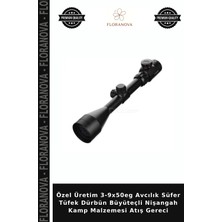 Floranova Özel Üretim 3-9X50EG Avcılık Süfer Tüfek Dürbün Büyüteçli Nişangah Kamp Malzemesi Atış Gereci