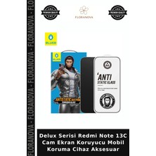 Floranova Delux Serisi Redmi Note 13C Cam Ekran Koruyucu Mobil Koruma Cihaz Aksesuar
