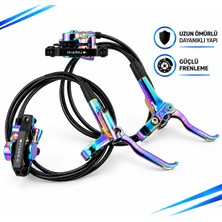 SkyWheel Rainbow Bisiklet Ön-Arka Hidrolik Fren Takımı - Impact M510
