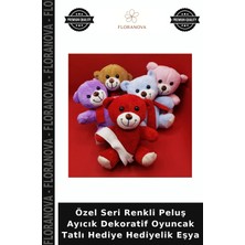 Floranova Özel Seri Renkli Peluş Ayıcık Dekoratif Oyuncak Tatlı Hediye Hediyelik Eşya