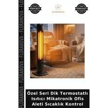 Floranova Özel Seri Dik Termostatlı Isıtıcı Mikatronik Ofis Aleti Sıcaklık Kontrol