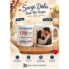 3B Baskı Reklam Promosyon Kişiye Özel Baskılı Romantik Porselen Kupa Bardak