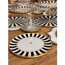Meri Home Iwon Black  6 Kişilik 34 Parça Cam Çay Seti