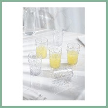 Bşk Virgo Akrilik Şeffaf 6'lı Kısa Bardak & Su Meşrubat Kahve Yanı Bardağı 400 ml ( Cam Değildir ) BSK2026