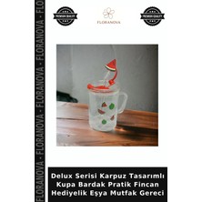 Floranova Delux Serisi Karpuz Tasarımlı Kupa Bardak Pratik Fincan Hediyelik Eşya Mutfak Gereci