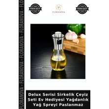 Floranova Delux Serisi Sirkelik Çeyiz Seti Ev Hediyesi Yağdanlık Yağ Spreyi Paslanmaz