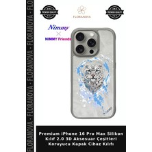 Floranova Premium iPhone 16 Pro Max Silikon Kılıf 2.0 3D Aksesuar Çeşitleri Koruyucu Kapak Cihaz Kılıfı