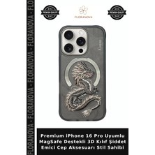 Floranova Premium iPhone 16 Pro Uyumlu Magsafe Destekli 3D Kılıf Şiddet Emici Cep Aksesuarı Stil Sahibi