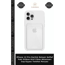 Floranova iPhone 12 Pro Kartlık Detaylı Şeffaf Yuki Silikon Kılıf Cihaz Aksesuarı Cep Eşyası Telefon Parçası