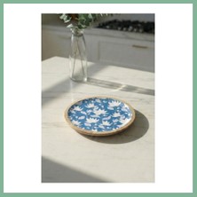 Bşk Virgo Mango Agacı Pasta Tabağı & Sunum Tabağı 20 cm Desenli BSK2026