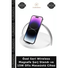 Floranova Özel Seri Wireless Magsafe Şarj Standı ve 15W Ofis Masaüstü Cihaz