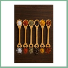 Bşk Virgo Ahşap Baharat Kaşığı Seti 6?lı 15 cm BSK2026