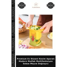 Floranova Premium Ev Düzeni Kesim Aparatı Modern Mutfak Multifonksiyon Sebze Meyve Doğrayıcı