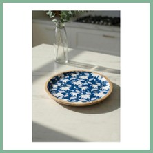 Bşk Virgo Mango Agacı Servis Tabağı & Sunum Tabağı 25 cm Desenli BSK2026