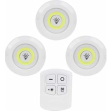 TCX Ergonomik Kablosuz LED Spot Lamba Seti 3'lü Paket