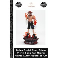 Floranova Delux Serisi Genç Odası Vitrin Süsü Fan Ürünü Anime Luffy Figürü 25 cm