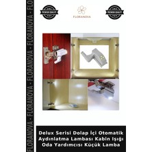 Floranova Delux Serisi Dolap Içi Otomatik Aydınlatma Lambası Kabin Işığı Oda Yardımcısı Küçük Lamba