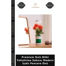 Floranova Premium Hızlı Bitki Yetiştirme Saksısı Modern Işıklı Pencere Önü