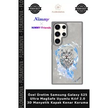 Floranova Özel Üretim Samsung Galaxy S25 Ultra Magsafe Uyumlu Kılıf 2.0 3D Manyetik Kapak Kenar Koruma