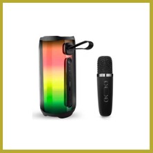 Bezos Pluse 5 Mikrofonlu Rgb Kablosuz Hoparlör - Siyah Bcks