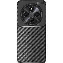Urfakent Xiaomi Redmi 14C Uyumlu Kılıf Auto Focus Karbon Kapak - Siyah