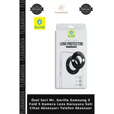 Floranova Özel Seri Mr. Gorilla Samsung Z Fold 5 Kamera Lens Koruyucu Seti Cihaz Aksesuarı Telefon Aksesuar