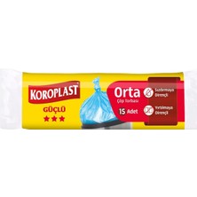 Koroplast Orta Boy Çöp Torbası 15LI