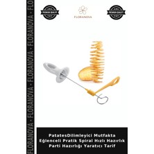 Floranova Patatesdilimleyici Mutfakta Eğlenceli Pratik Spiral Hızlı Hazırlık Parti Hazırlığı Yaratıcı Tarif