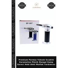 Floranova Premium Pürmüz Yüksek Sıcaklık Karamelize Piknik Mangal Kamp Gereci Hobi Aleti Mutfak Yardımcısı