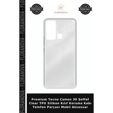 Floranova Premium Tecno Camon 30 Şeffaf Clear Tpu Silikon Kılıf Koruma Kabı Telefon Parçası Mobil Aksesuar
