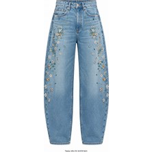 Seda Unlu Butik Tiana Taş Işlemeli Baggy Jean