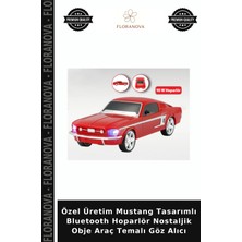 Floranova Özel Üretim Mustang Tasarımlı Bluetooth Hoparlör Nostaljik Obje Araç Temalı Göz Alıcı