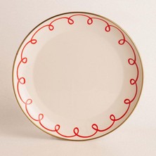 Emaylab Merry Emaye Sunum Tabağı Dekoratif Tabak 26CM